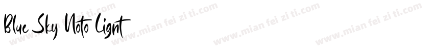 Blue Sky Noto Lignt字体转换